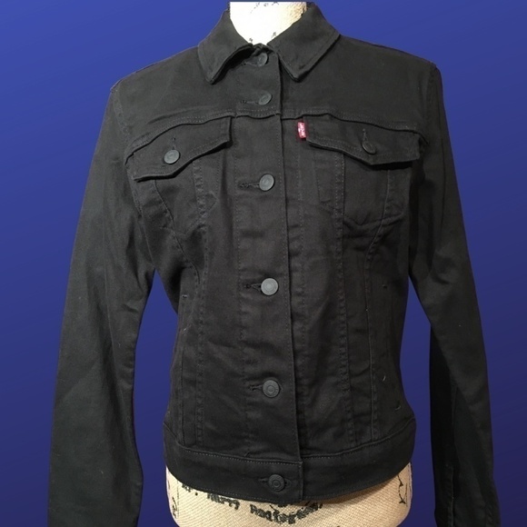 LEVI STRAUSS & CO. Original Trucker Jacket, BLACK, NEW WITH TAGS, Size L - Picture 1 of 8